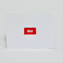 Load image into Gallery viewer, Dice Notecard