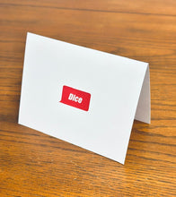 Load image into Gallery viewer, Dice Notecard